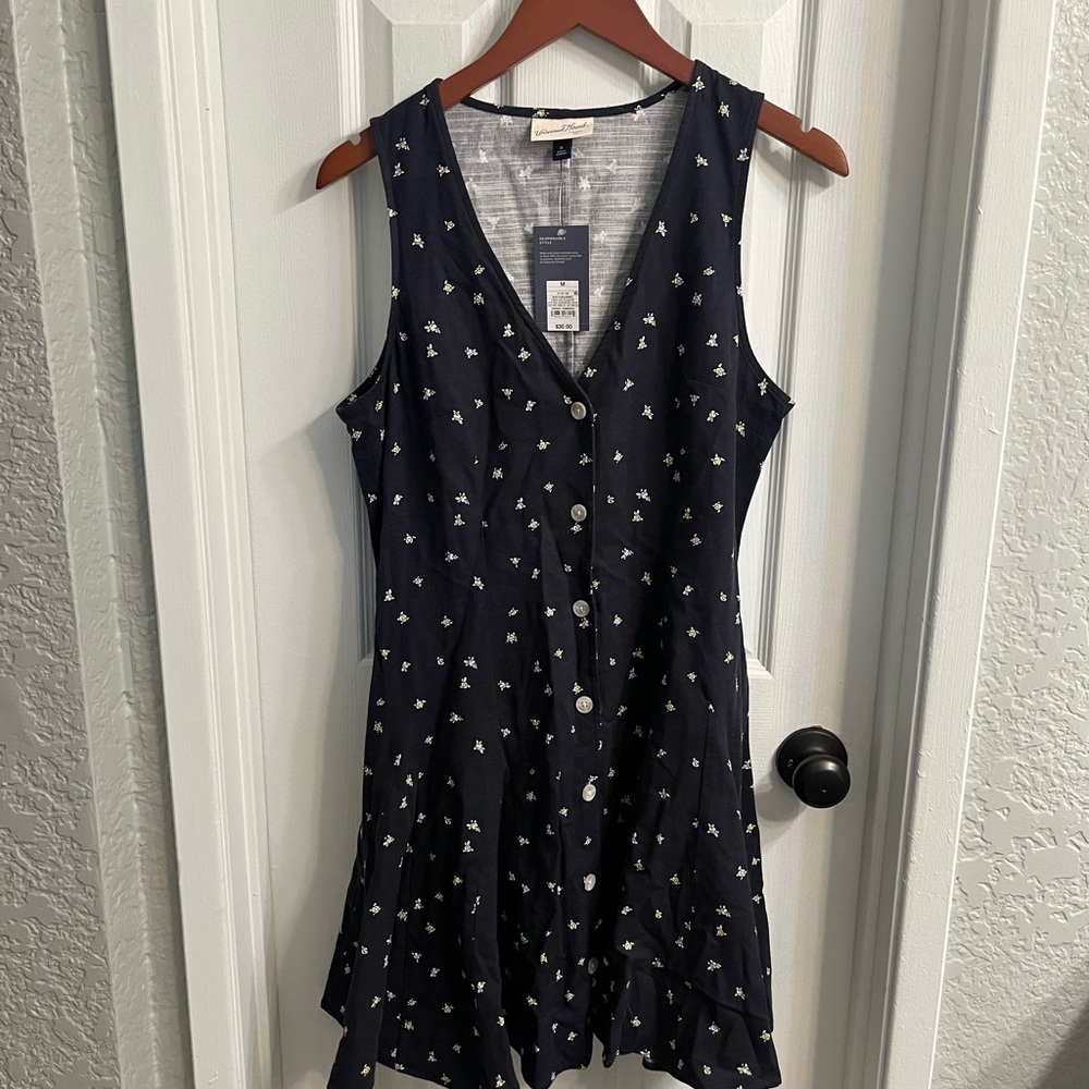 Universal Thread Navy Button-Front Mini Dress